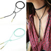 New Age Rope Tie Necklace