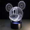 7 Color-Changing 3D LED Mickey night light