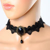 Victorian Gothic Lace Crystal Choker