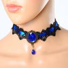 Victorian Gothic Lace Crystal Choker