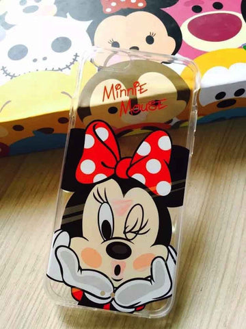 Mickey/Minnie Clear phone case for IPHONE AND SAMSUNG