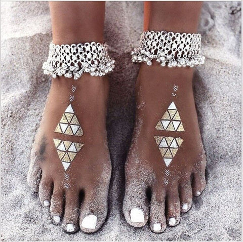 Barefoot Sandal Sexy Silver Anklet